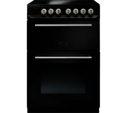 Rangemaster Arleston 60 cm Electric Ceramic Cooker - Black & Chrome